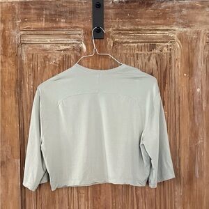 Lululemon Athletica Sage Green Cropped Top
